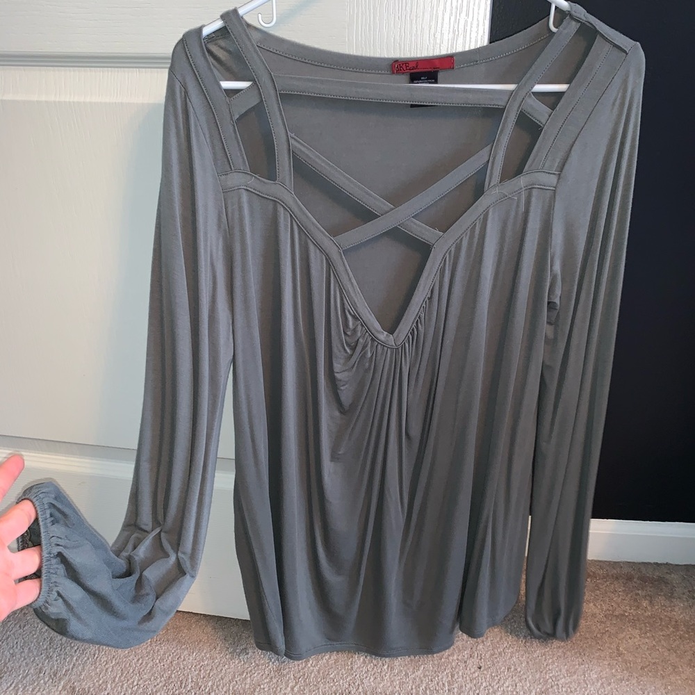 Long sleeve army green shirt